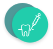 Tooth and syringe icon